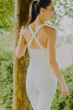 Brassière croisée - Blanc cassé – Image 2