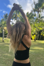 brassière croisée noir