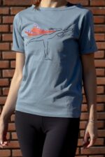 T-shirt bleu Super Woman Guerrier 3