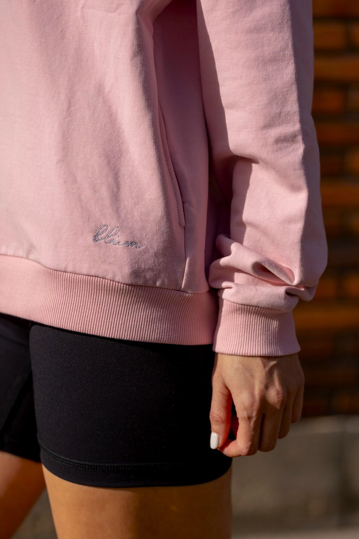 Sweat capuche rose poudré guerrier 2 warrior