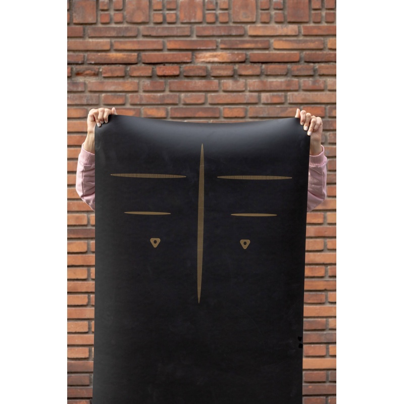 Tapis de yoga align noir caoutchouc naturel