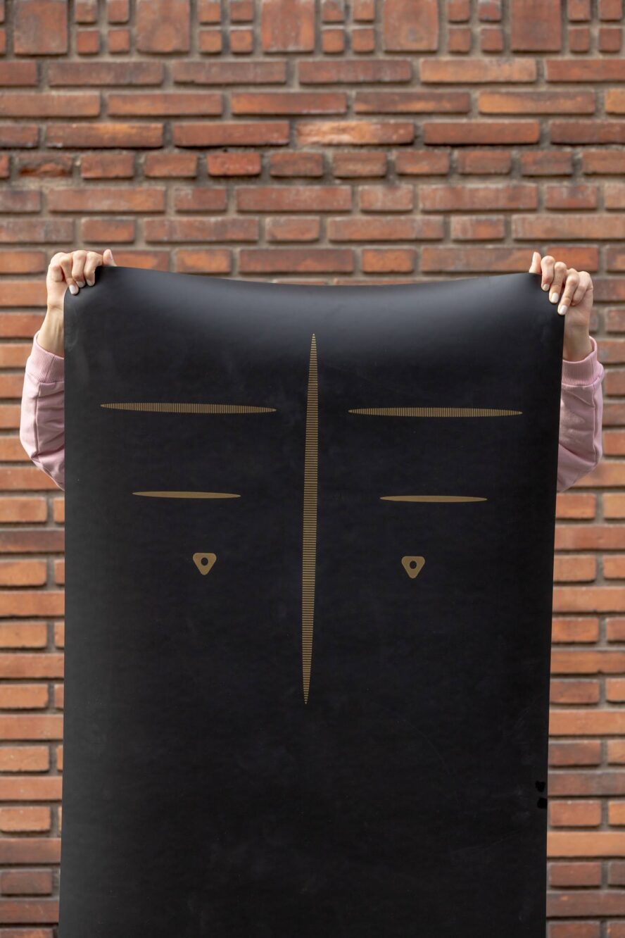 Tapis de yoga align noir caoutchouc naturel