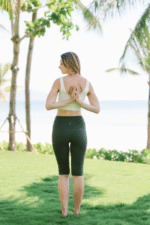 Legging cycliste taille haute - Vert forêt – Image 6