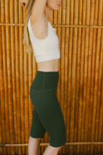 Legging cycliste taille haute - Vert forêt – Image 7