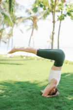 Legging cycliste taille haute - Vert forêt – Image 5