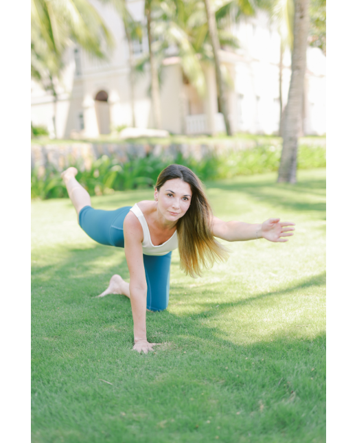 Legging cycliste taille haute - Bleu pétrole – Image 5