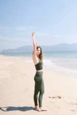 Legging taille haute - Vert forêt – Image 3