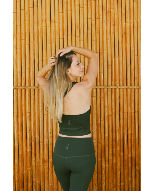 Legging taille haute - Vert forêt – Image 6