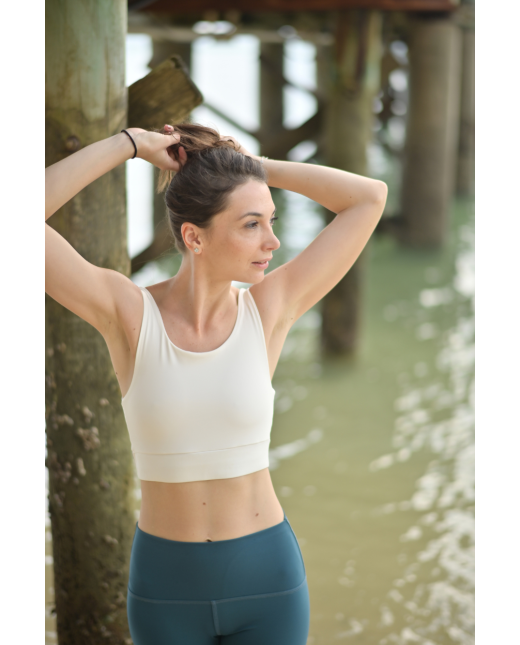 Short taille haute - Bleu pétrole – Image 4