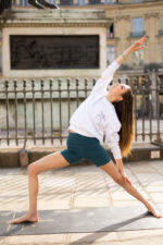 Sweat blanc coton bio guerrier 2