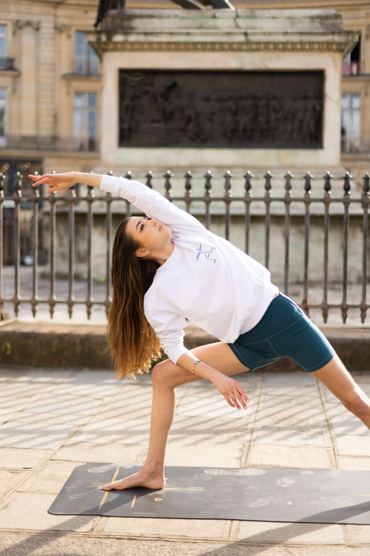 Sweat blanc coton bio guerrier 2