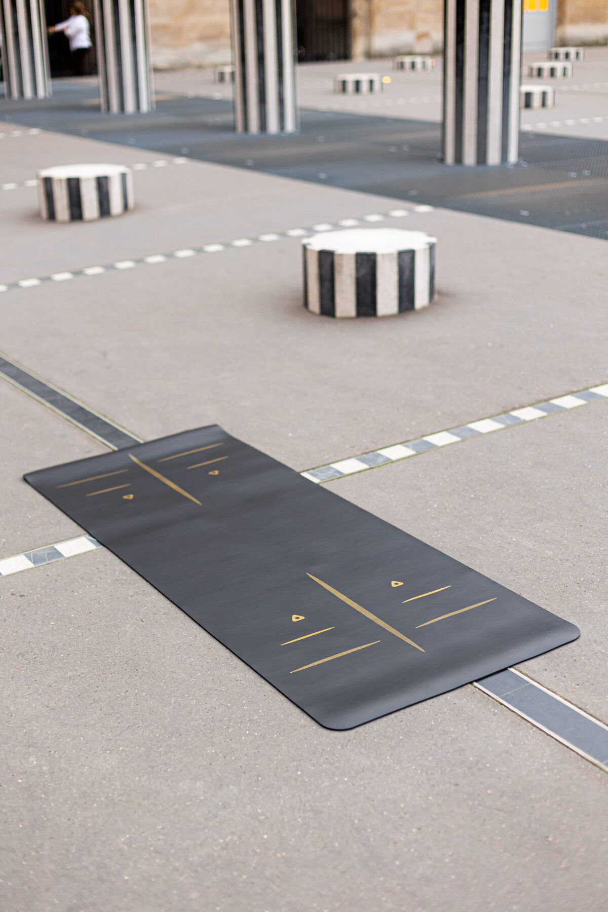 Tapis de yoga align noir caoutchouc naturel