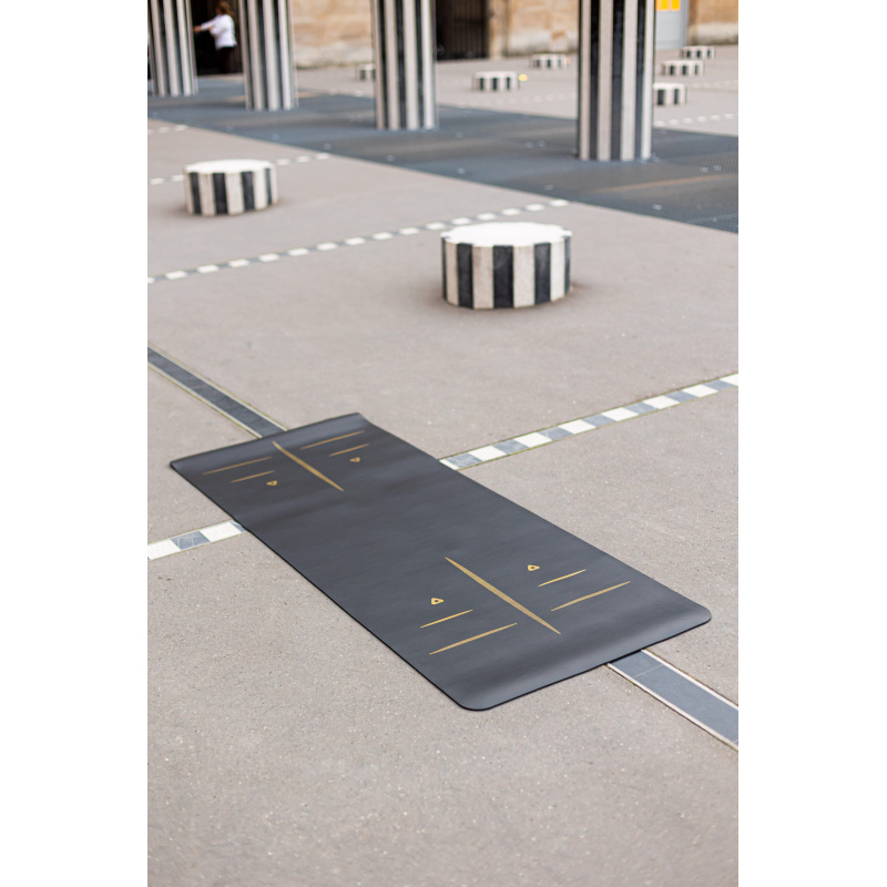 Tapis de yoga align noir caoutchouc naturel
