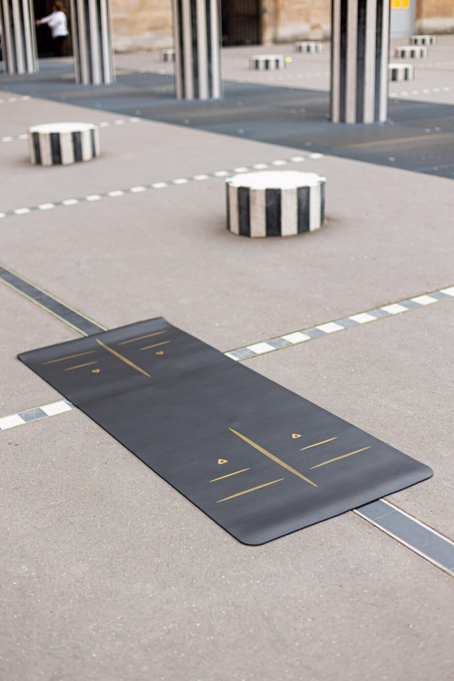 Tapis de yoga align noir caoutchouc naturel