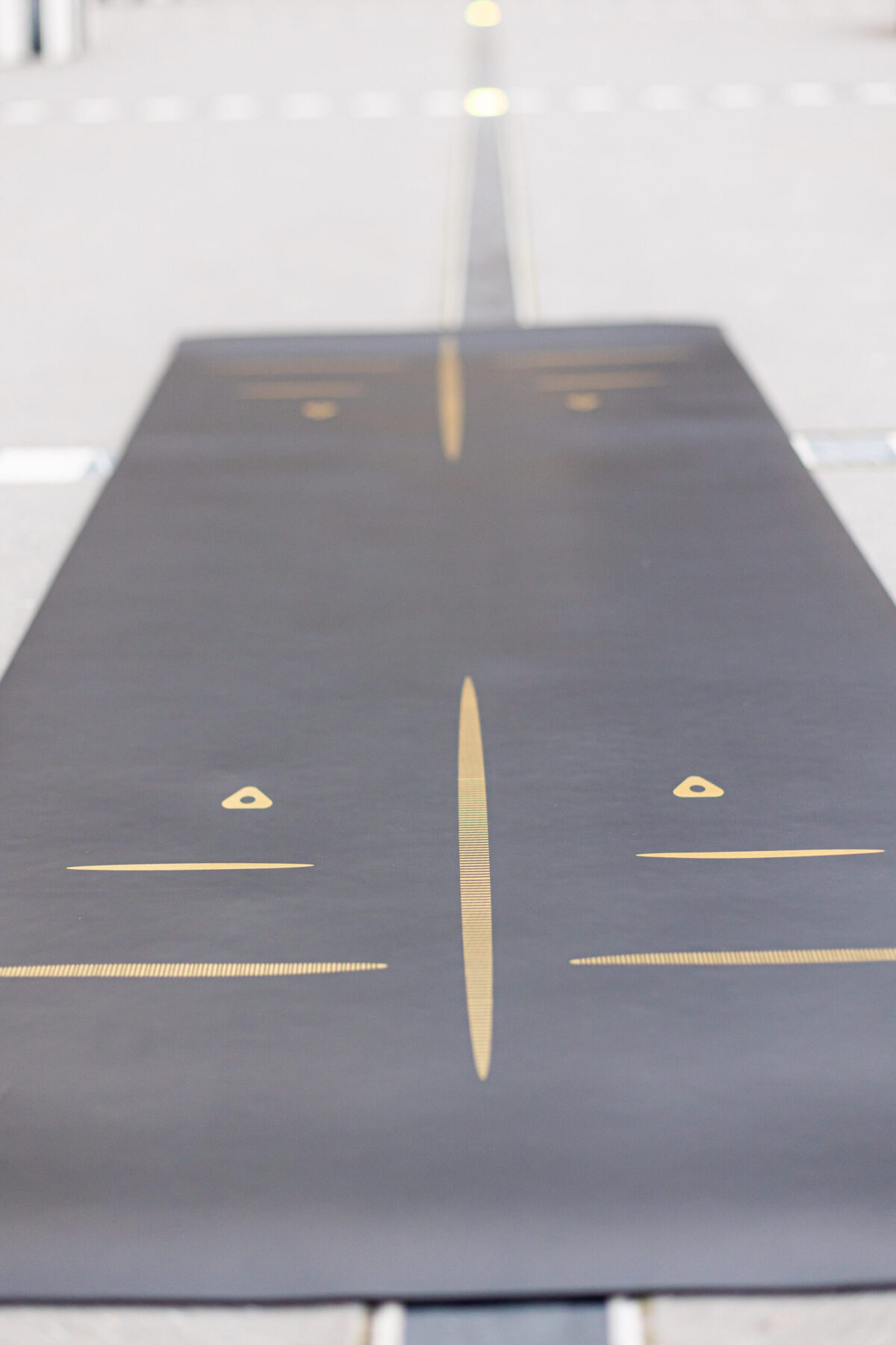 Tapis de yoga align noir caoutchouc naturel