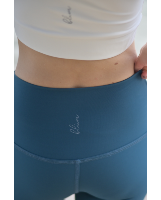 Short taille haute - Bleu pétrole – Image 5