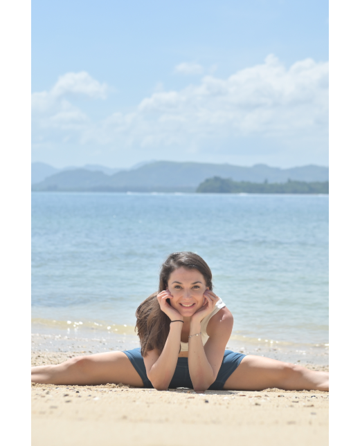 Short taille haute - Bleu pétrole – Image 7