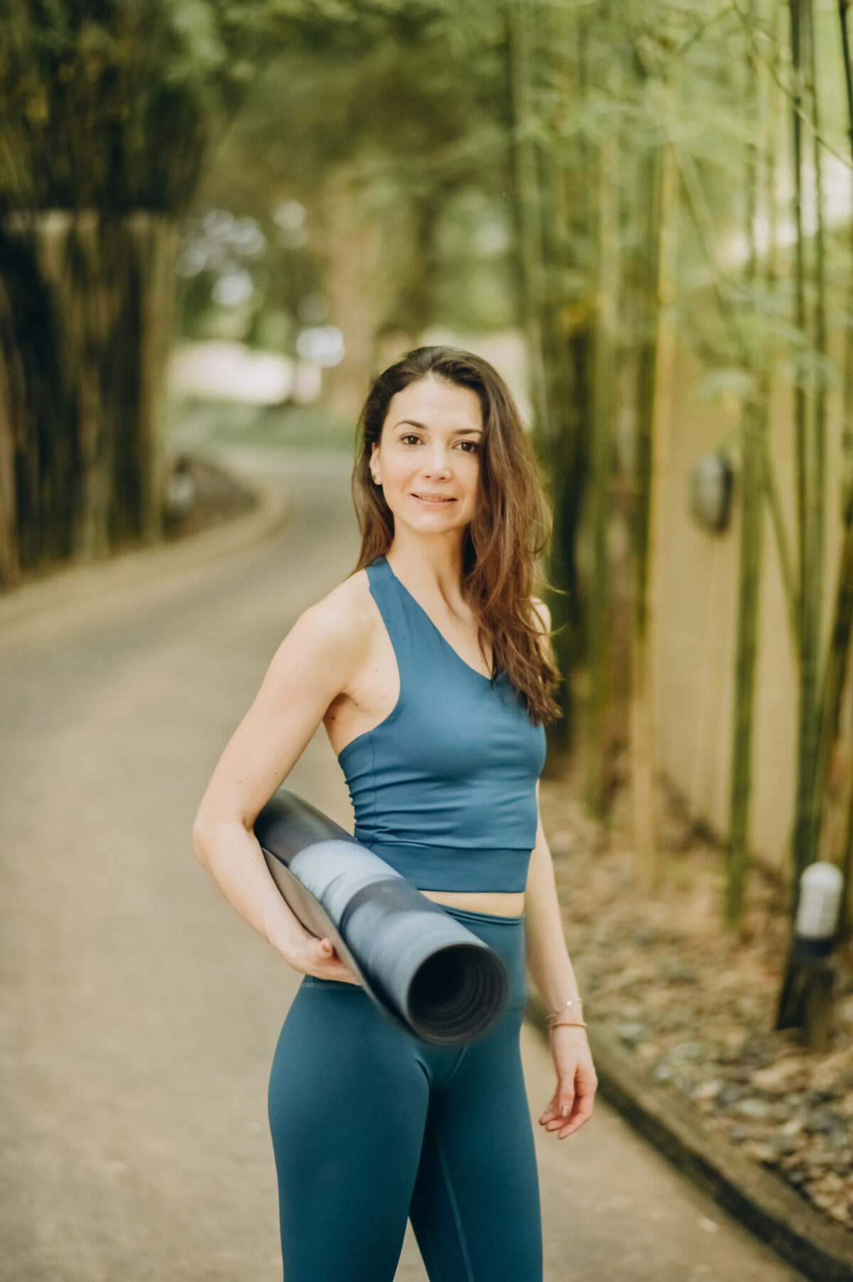 Legging taille haute - Bleu pétrole – Image 9