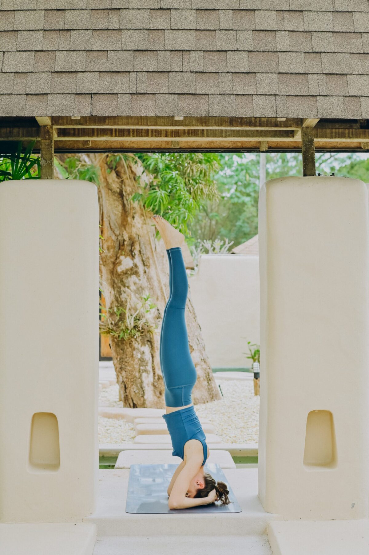 Legging taille haute - Bleu pétrole – Image 8