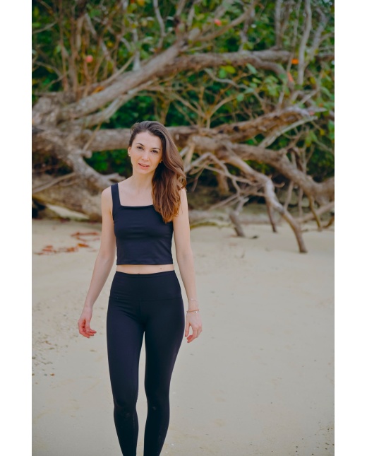 Brassière carrée noir