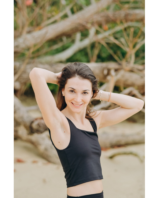 Brassière carrée noir