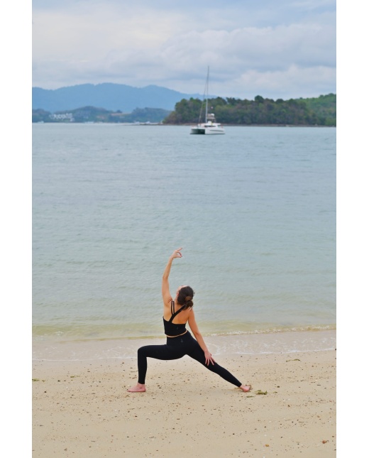 Brassière asymétrique noir