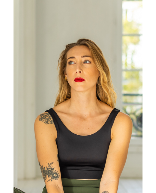 Brassière en U - Noir – Image 4