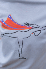 T-shirt Super Woman 100% coton bio - Gris – Image 3