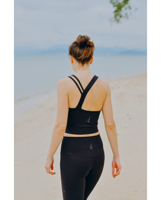 Brassière asymétrique - Noir – Image 5