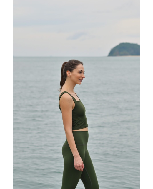 Brassière carrée - Vert forêt – Image 6