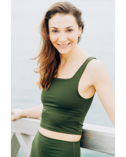 Brassière carrée - Vert forêt – Image 2