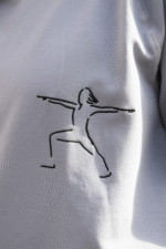 Sweat à capuche Guerrier no. 2 - Bleu grisé – Image 3