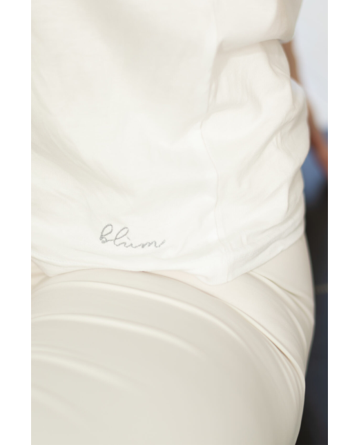 T-shirt Corbeau 100% coton bio - Blanc – Image 3