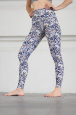 Legging taille haute Gold Leaf feuille dorée