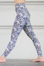 Legging taille haute Gold Leaf feuille dorée