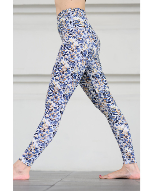 Legging taille haute Gold Leaf feuille dorée